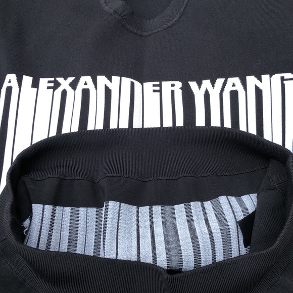 ALEXANDER WANG Intarsia Barcode Top - Picture 7 of 8